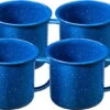 Alpine Mountain Gear Enamelware Mug Set - 4-Person -Alps Mountaineering Shop opplanet alpine mountain gear enamelware mug set 4 person amg12enm 4mug main