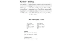 Big Agnes Sidewinder Camp 20 FireLine Sleeping Bag - Women's -Alps Mountaineering Shop opplanet big agnes sidewinder camp 35 fireline sleeping bag womens plum lavender regular bwswc35r21 av 5