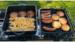 Camp Chef Cast Iron Square Dutch Oven -Alps Mountaineering Shop opplanet camp chef 13 cast iron square dutch oven 8 qt black do13s usage 3