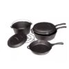 Camp Chef Cast Iron Set -Alps Mountaineering Shop opplanet camp chef 6 piece cast iron set black cbox6 h5 zg csis cbox6 main