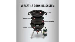 Coleman 4-in-1 Portable Propane Gas Cooking System 10 Coleman 4-in-1 Portable Propane Gas Cooking System -Alps Mountaineering Shop opplanet coleman 4 in 1 portable propane gas cooking system black 2000035015 av 1