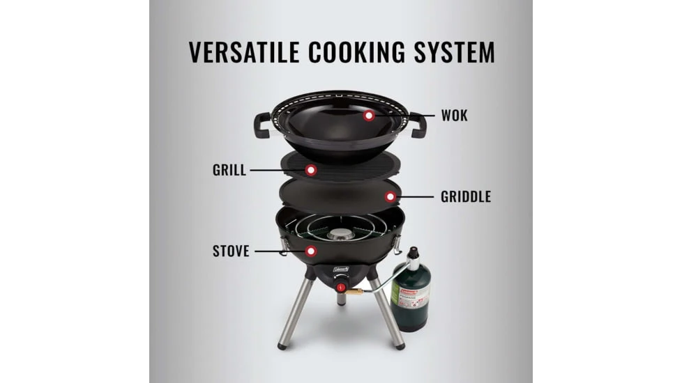 Coleman 4-in-1 Portable Propane Gas Cooking System 5 Coleman 4-in-1 Portable Propane Gas Cooking System - Image 3