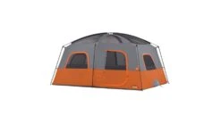 Core Equipment 10 Person Straight Wall Cabin Tent -Alps Mountaineering Shop opplanet core equipment 10 person straight wall cabin tent orange gray 14 x 10 ft 40034 av 1