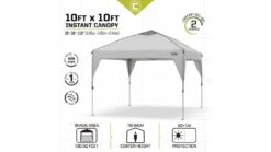 Core Equipment 10x10 Ft Instant Canopy -Alps Mountaineering Shop opplanet core equipment instant canopy gray 10x10 ft 40017 usage 2