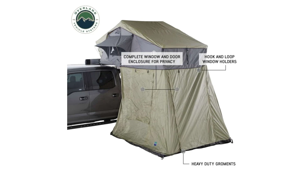 Overland Vehicle Systems N3E Nomadic 3 Extended Roof Top Tent W/ Annex 21 Overland Vehicle Systems N3E Nomadic 3 Extended Roof Top Tent W/ Annex - Image 19
