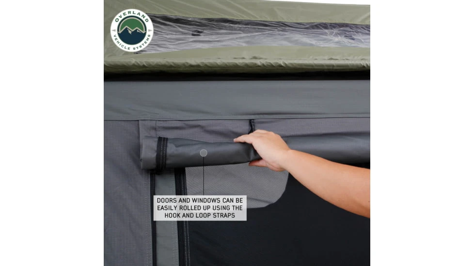 Overland Vehicle Systems N3E Nomadic 3 Extended Roof Top Tent W/ Annex 14 Overland Vehicle Systems N3E Nomadic 3 Extended Roof Top Tent W/ Annex - Image 12