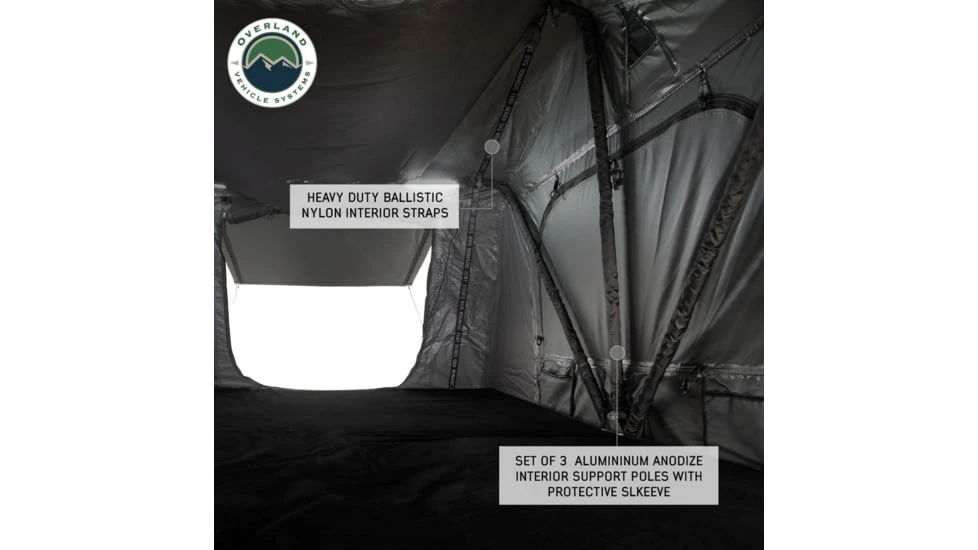 Overland Vehicle Systems N3E Nomadic 3 Extended Roof Top Tent W/ Annex 15 Overland Vehicle Systems N3E Nomadic 3 Extended Roof Top Tent W/ Annex - Image 13