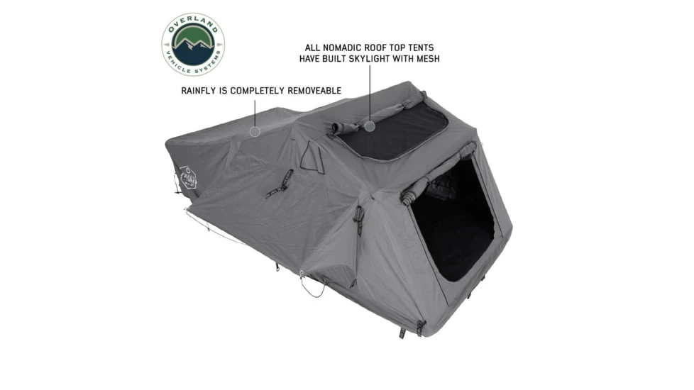 Overland Vehicle Systems N3E Nomadic 3 Extended Roof Top Tent W/ Annex 5 Overland Vehicle Systems N3E Nomadic 3 Extended Roof Top Tent W/ Annex - Image 3
