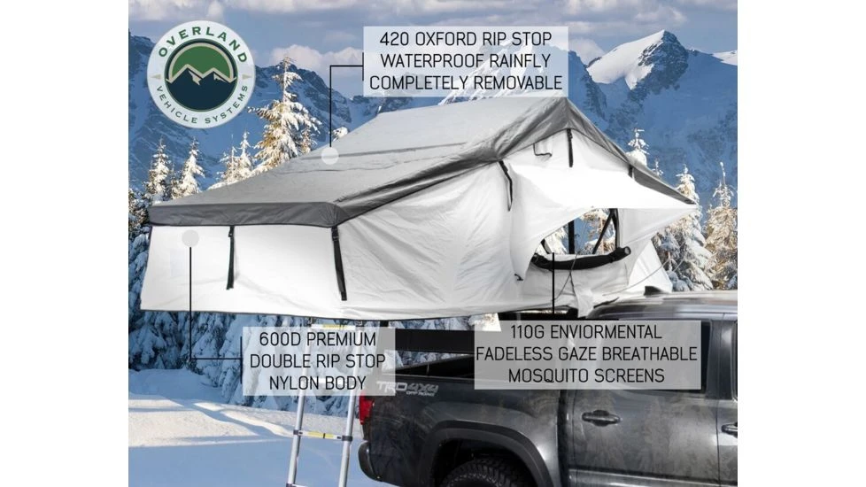 Overland Vehicle Systems Nomadic Extended Roof Top Tent - 3+ Person, 4 Season 11 Overland Vehicle Systems Nomadic Extended Roof Top Tent - 3+ Person, 4 Season - Image 9
