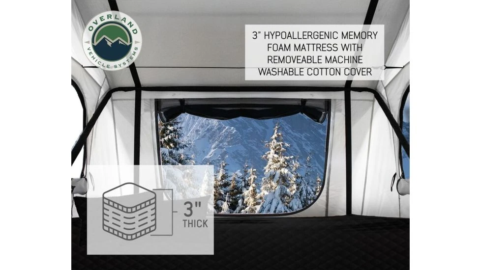 Overland Vehicle Systems Nomadic Extended Roof Top Tent - 3+ Person, 4 Season 8 Overland Vehicle Systems Nomadic Extended Roof Top Tent - 3+ Person, 4 Season - Image 6