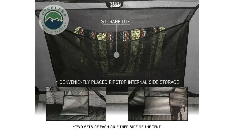 Overland Vehicle Systems Nomadic Extended Roof Top Tent - 3+ Person, 4 Season 21 Overland Vehicle Systems Nomadic Extended Roof Top Tent - 3+ Person, 4 Season - Image 19