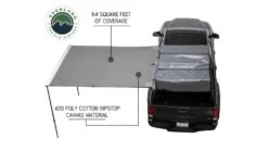 Overland Vehicle Systems Nomadic Awning Covered Shelter -Alps Mountaineering Shop opplanet overland vehicle systems nomadic awning 8 0 covered shelter 69 sq ft 600d dark gray black 98 5 x 101 5 in 18059909 av 1