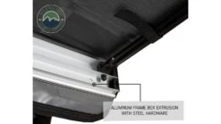 Overland Vehicle Systems Nomadic Awning Covered Shelter -Alps Mountaineering Shop opplanet overland vehicle systems nomadic awning 8 0 covered shelter 69 sq ft 600d dark gray black 98 5 x 101 5 in 18059909 av 4