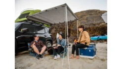 Yakima SlimShady Lightweight Roof Mounted Awning -Alps Mountaineering Shop opplanet yakima slimshady 6 5 lightweight roof mounted awning black 8007445 usage 3